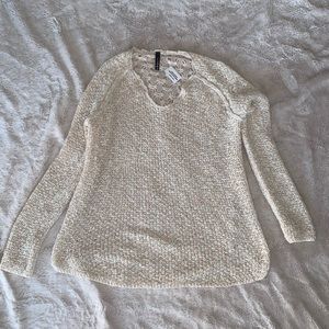 Creme colored knit sweater